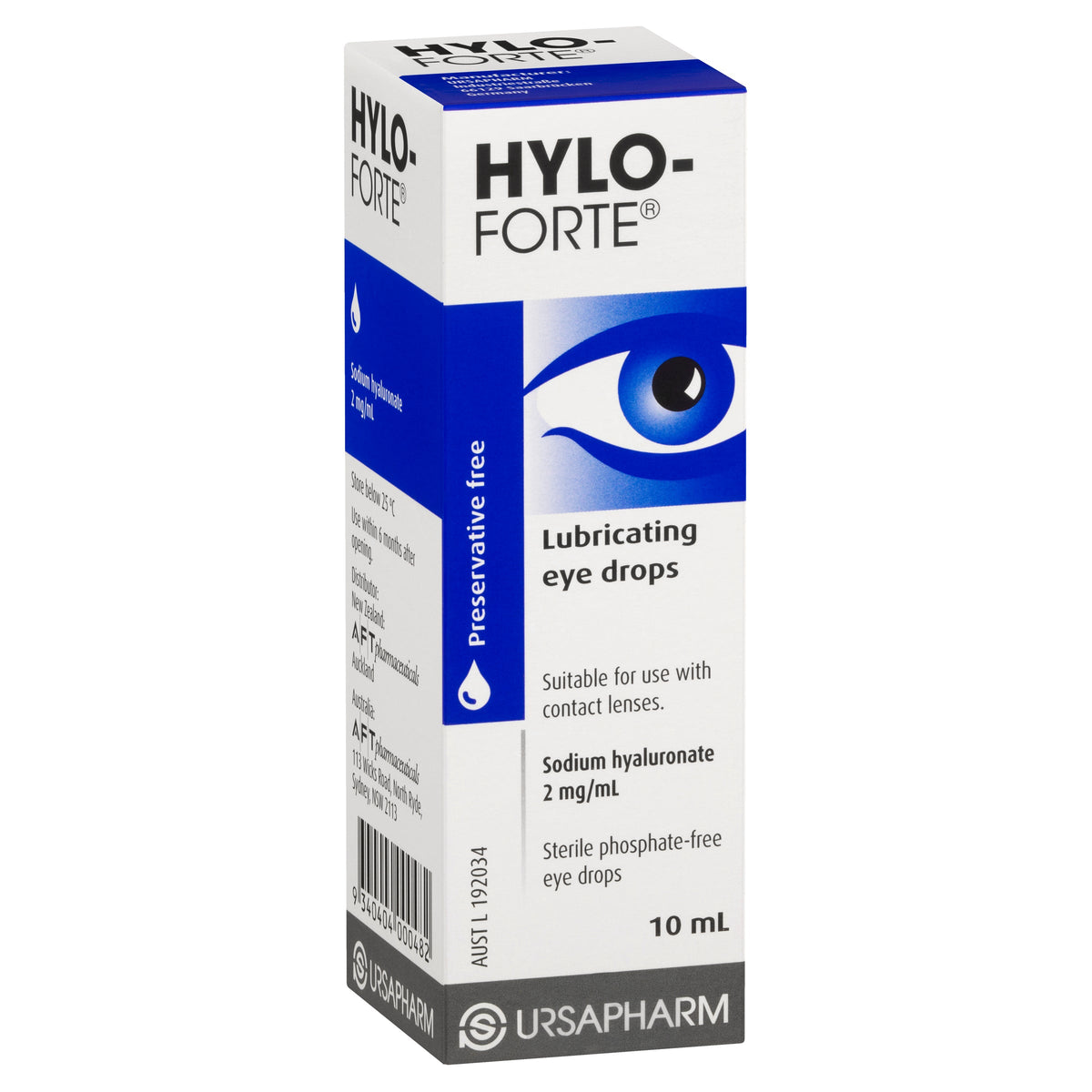 Hylo-Forte Lubricating Eye Drops 10ml
