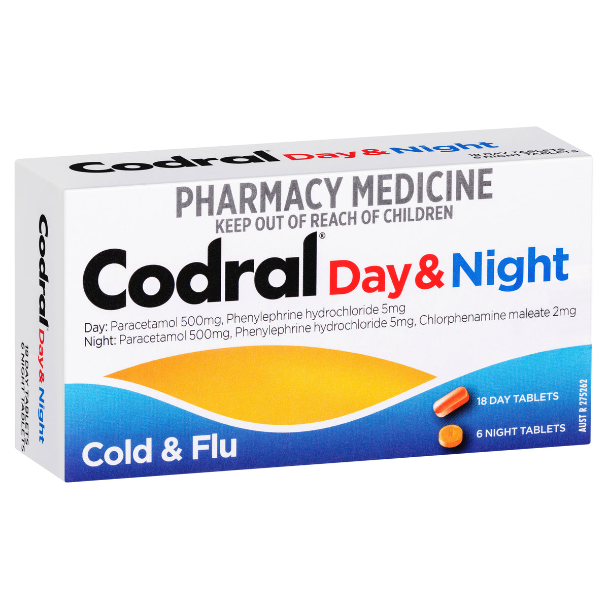 Codral PE Day & Night Cold & Flu Codeine Free - 24 Tablets