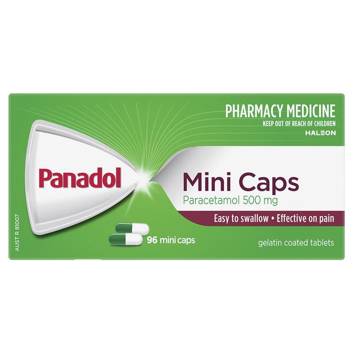 Panadol Mini Caps Paracetamol 500mg 96 Capsules