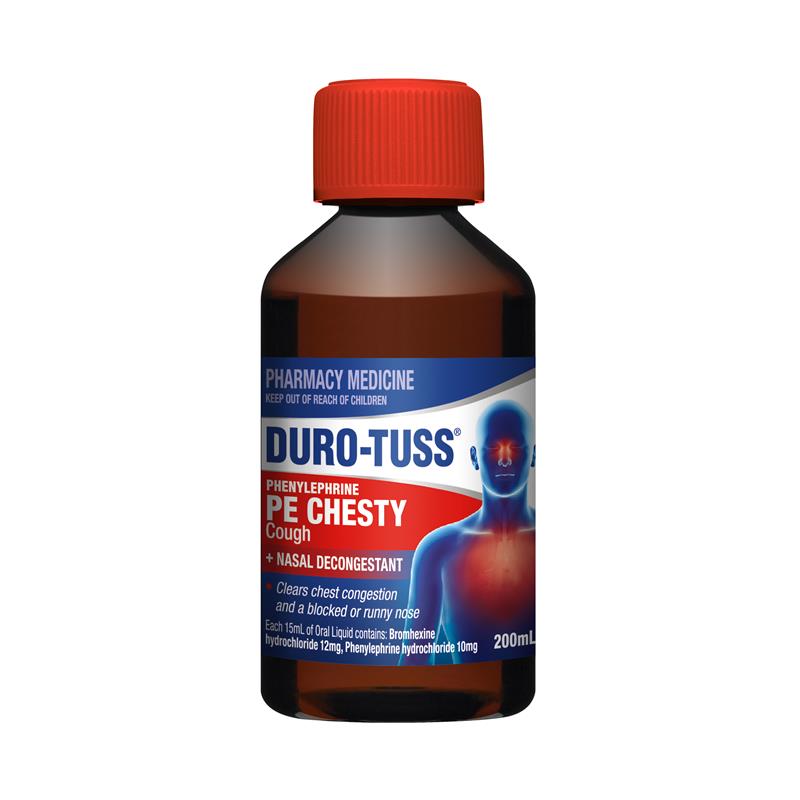 Duro-Tuss PE Chesty Cough Plus Nasal Decongestant 200ml