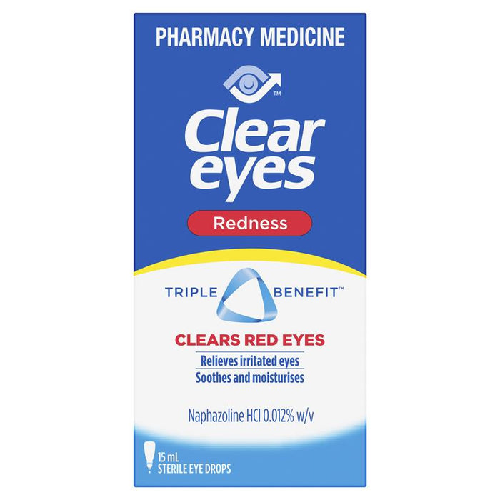 Clear Eyes Redness Relief Eye Drops 15ml