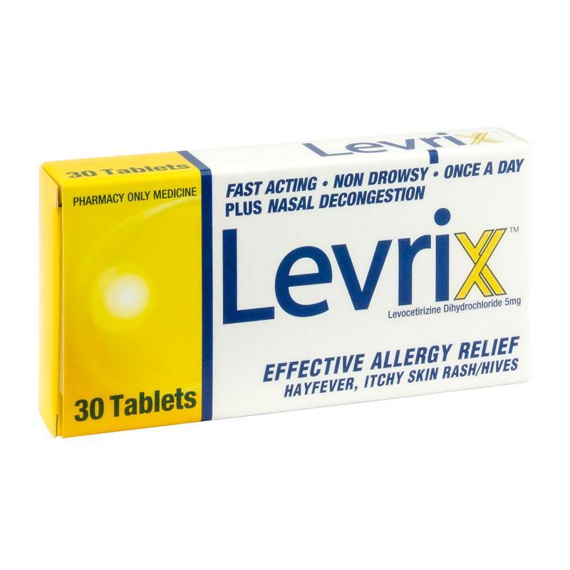 Levrix Levocetirizine 5mg 30 Tablets