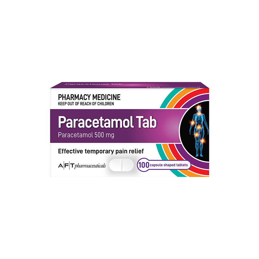 AFT Paracetamol 500mg - 100 Tablets