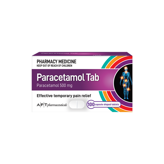 AFT Paracetamol 500mg - 100 Tablets