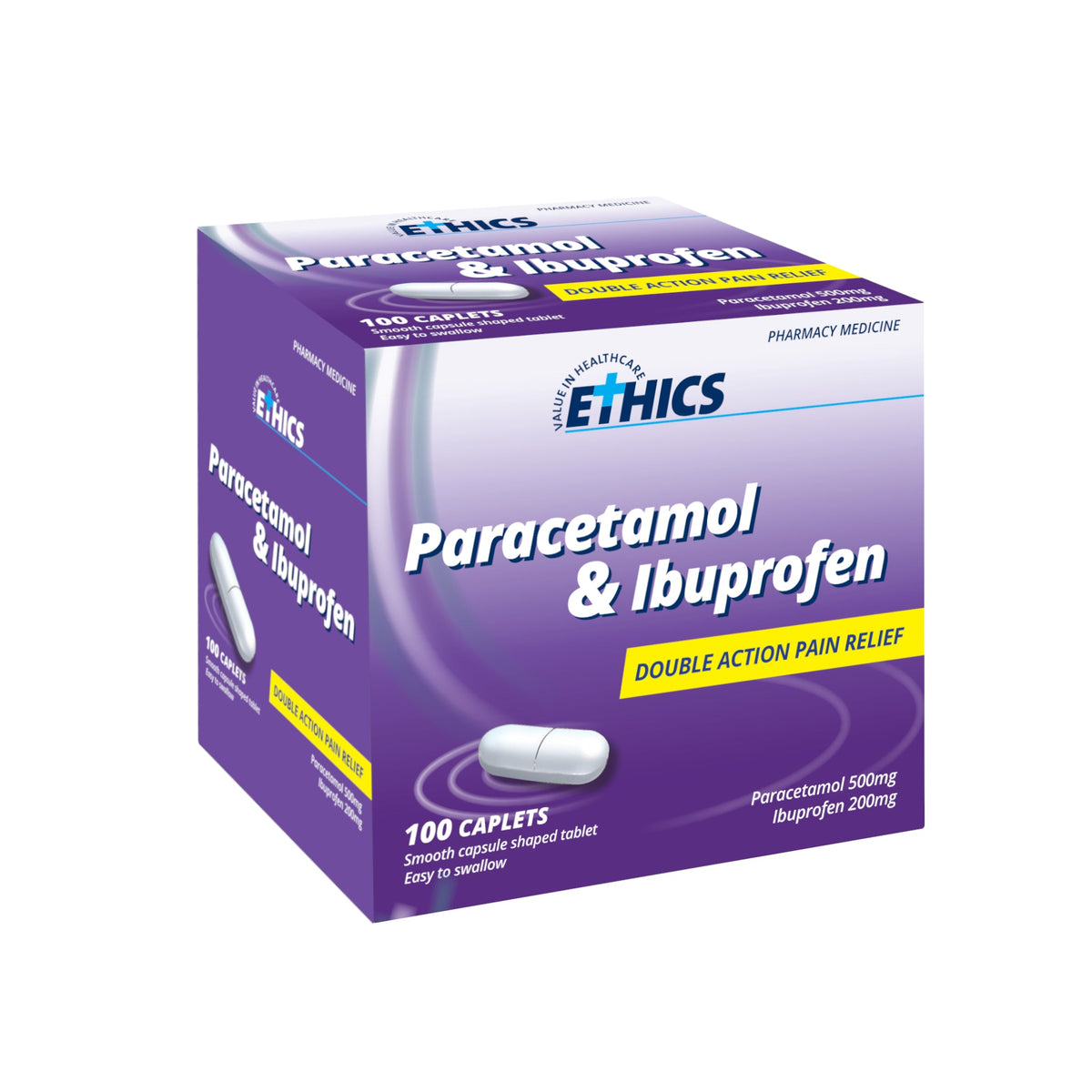 Ethics Paracetamol & Ibuprofen 100 Caplets